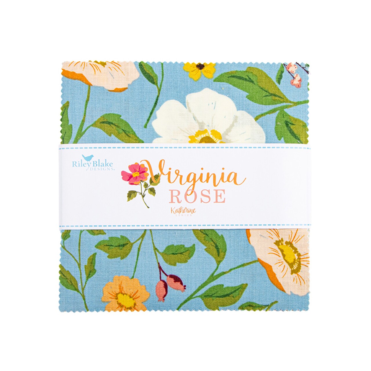 Virginia Rose 5" Square Pack (Charm Pack / 5" Stacker) by Riley Blake (5-17320-42)